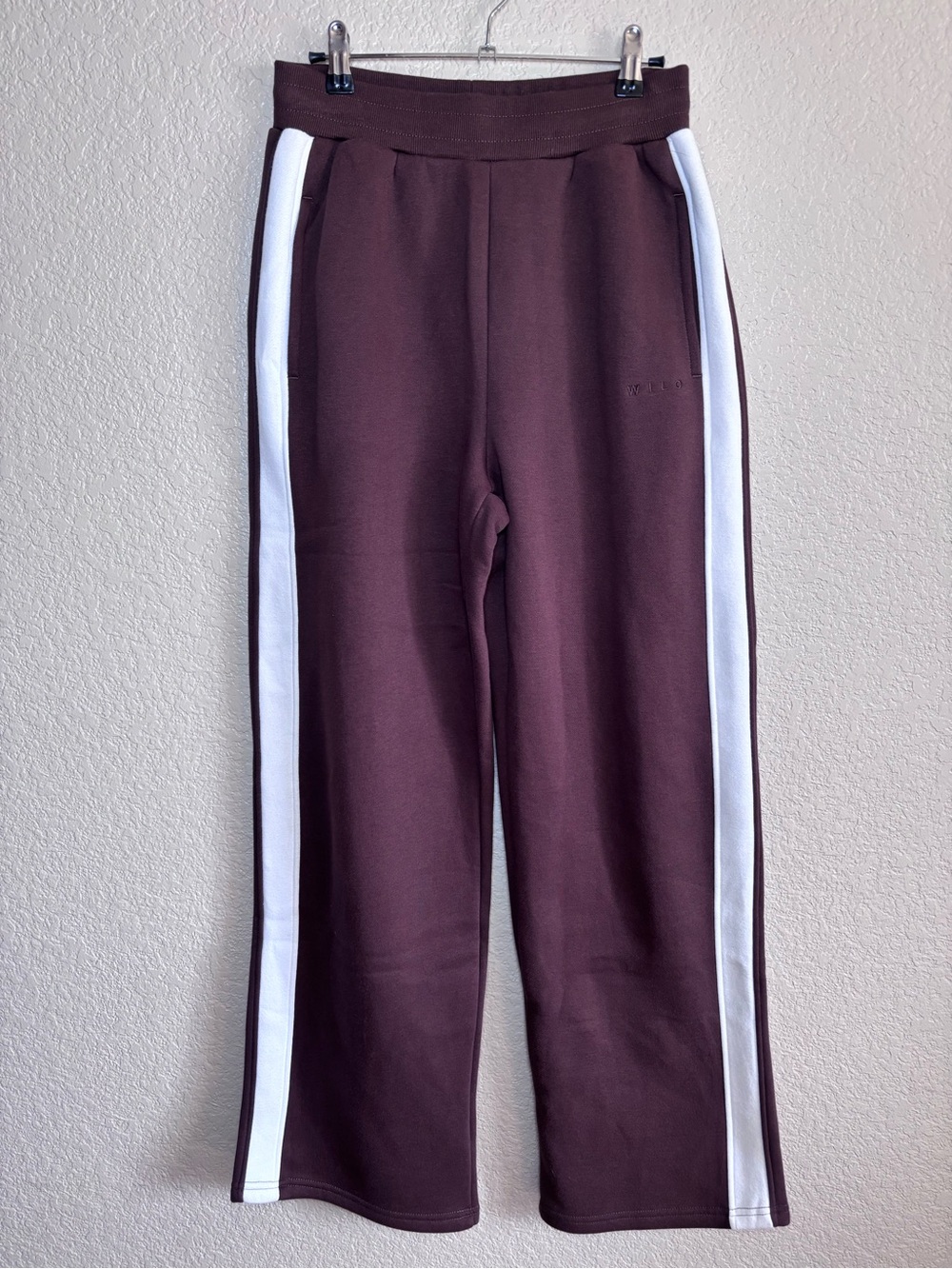 Wilo Brushed Fleece Wide Leg Jogger size Small $88 NWT